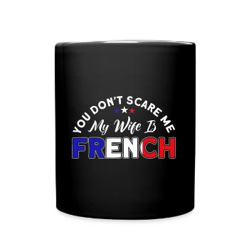 Français Drapeau Français Roots Cadeau - Mug uni - noir - Devant
