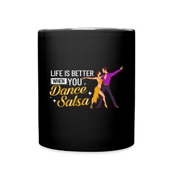 Salsa Dance Music Course Débutant Entraînement Danseur - Mug uni - noir - Devant