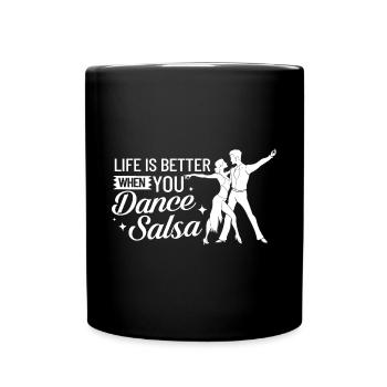 Salsa Dance Music Course Débutant Entraînement Danseur - Mug uni - noir - Devant