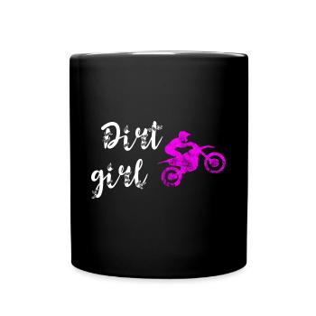 Motocross Bike Offroad Motorcycle Biker - Tasse einfarbig - Schwarz - Vorne