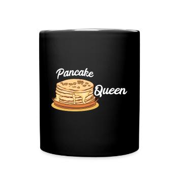 Pancake Pfannenkuchen Süßes Frühstück Essen - Tasse einfarbig - Schwarz - Vorne