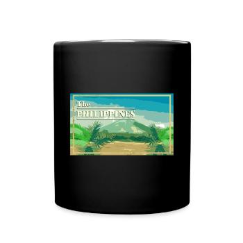 Philippines Filipino Landscape Volcano I Gift - Full Colour Mug - black - Front