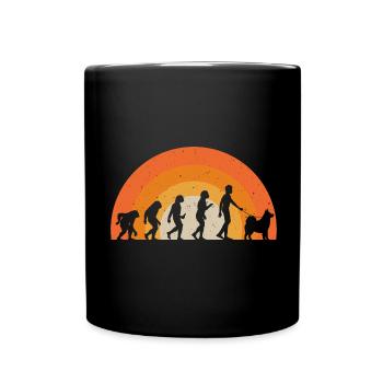 Alaskan Malamute Hund - Tasse einfarbig - Schwarz - Vorne
