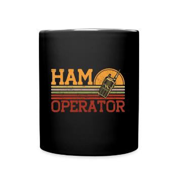 Les radioamateurs code-Morse transmettent le radioamateur Gesch - Mug uni - noir - Devant