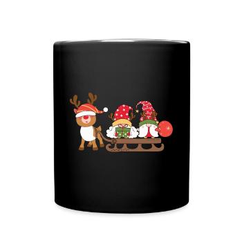 Noël Noël Gnomies - Mug uni - noir - Devant