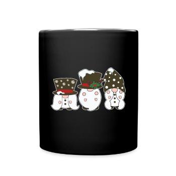 Noël Noël Gnomies - Mug uni - noir - Devant