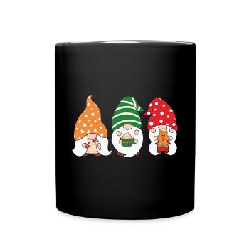 Noël Noël Gnomies - Mug uni - noir - Devant