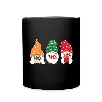 Noël Noël Gnomies - Mug uni - noir - Devant