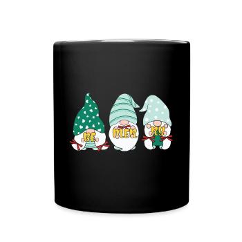 Noël Noël Gnomies - Mug uni - noir - Devant