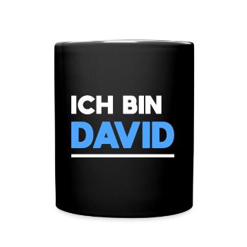 David Name Spruch für stolze Davids - Tasse einfarbig - Schwarz - Vorne