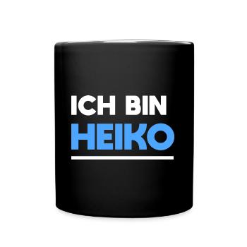 Heiko Name Spruch für stolze Heikos - Tasse einfarbig - Schwarz - Vorne