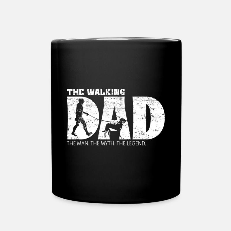 Beauceron Hunde Hund Spruch Dad Papa Herrchen - Tasse einfarbig - Schwarz