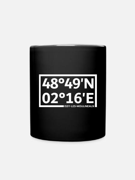Coordonnées d’Issy-les-Moulineaux - Mug uni - noir