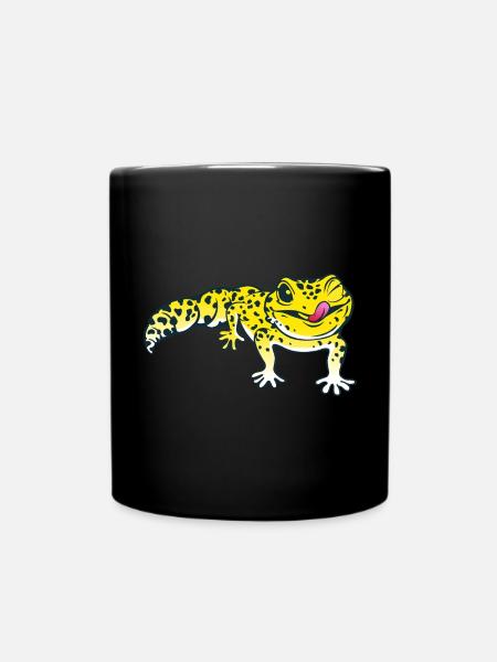 Léopard Gecko Lézard Reptiles Herpétologiste - Mug uni - noir