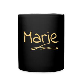Marie - Tasse einfarbig - Schwarz - Vorne