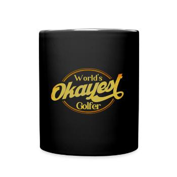 Golf Course Golfing Golf Gift - Full Colour Mug - black - Front