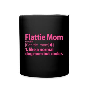 Flat-Coated Retriever Flattie Mama Mama Mistress - Mug uni - noir - Devant