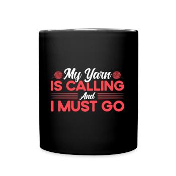 Quilting Knitting Yarn Knitting Gift - Mug uni - noir - Devant
