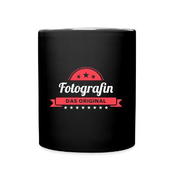 Fotografin Design für stolze Profis - Tasse einfarbig - Schwarz - Vorne