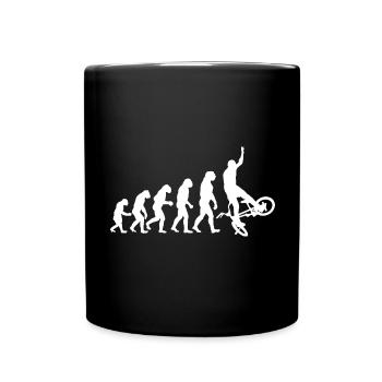 Evolution BMX Freestyle Cycliste Dirt Bike Rider - Mug uni - noir - Devant
