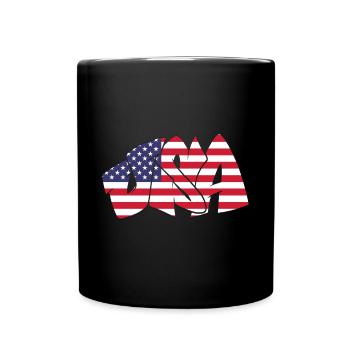 USA Graffiti US Flag America - Mug uni - noir - Devant