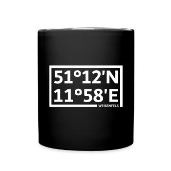 Weißenfels coordinates - Full Colour Mug - black - Front