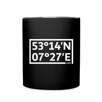 Empty coordinates - Full Colour Mug - black - Front