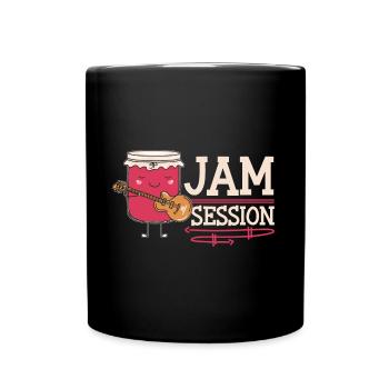 Jam Session Musicien Jelly Wordplay Guitare - Mug uni - noir - Devant
