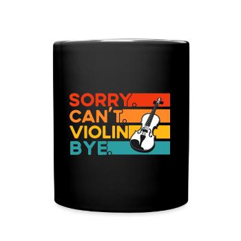 Orchestra Violinist Gift - Full Colour Mug - black - Front