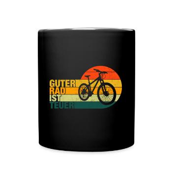 Guter Rad ist teuer - Tasse einfarbig - Schwarz - Vorne