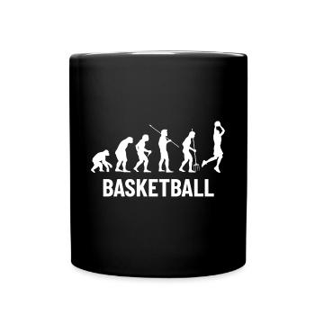 Basketball Sports Evolution for BBall Lovers Dunk - Full Colour Mug - black - Front