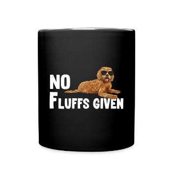 Labradoodle Hund - Tasse einfarbig - Schwarz - Vorne