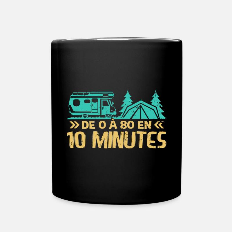 Camping Car Humour Camping Camper - Mug uni - noir