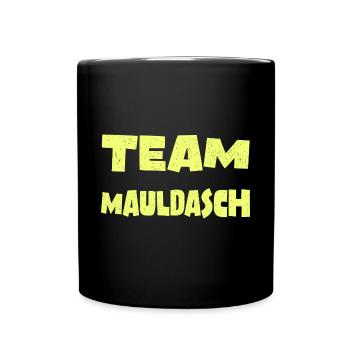 Schwäbisch Maultasche Team Mauldasch - Tasse einfarbig - Schwarz - Vorne