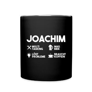 Joachim - Tasse einfarbig - Schwarz - Vorne
