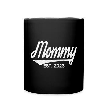 2023, bientôt maman, révélation de grossesse - Mug uni - noir - Devant