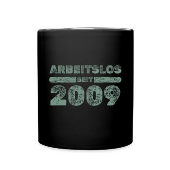 seit 2009 - Tasse einfarbig - Schwarz - Vorne