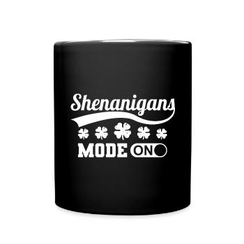 Mode manigances sur Clover Ireland - Mug uni - noir - Devant