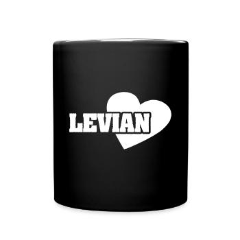 Geschenk für Levian - Tasse einfarbig - Schwarz - Vorne