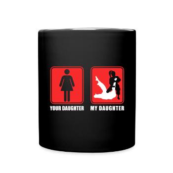 Brazilian Jiu Jitsu MMA Bjj Hugger - Tasse einfarbig - Schwarz - Vorne