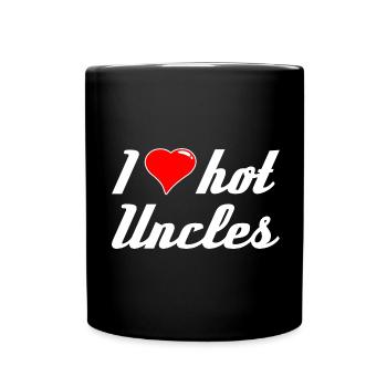 J’aime les oncles chauds Ich liebe heiße Onkel Frauen - Mug uni - noir - Devant