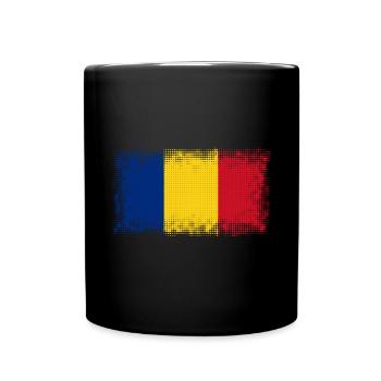 Roumanie - Mug uni - noir - Devant