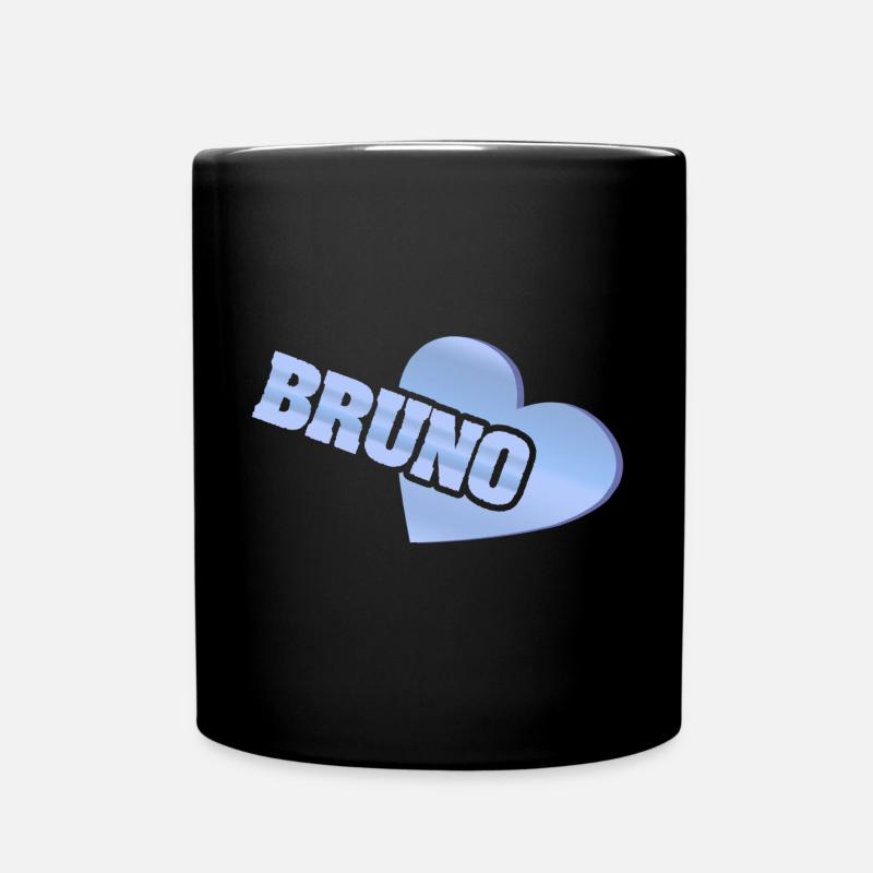 Love Bruno - Tasse einfarbig - Schwarz