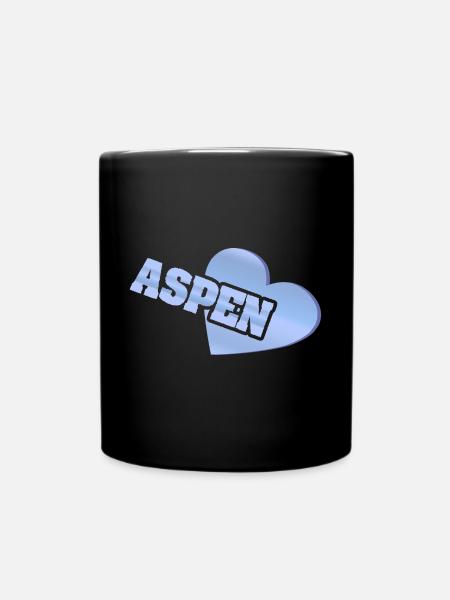 Love Aspen - Tasse einfarbig - Schwarz