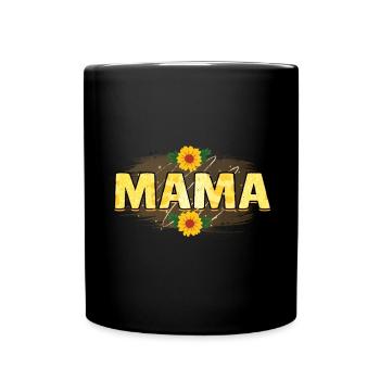 Mom Mum Mother's Day Best Mom in the World - Full Colour Mug - black - Front