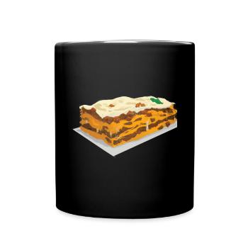 Lasagne Comique - Mug uni - noir - Devant