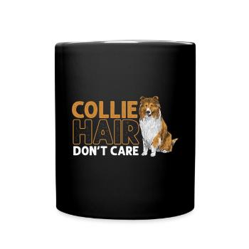 Longhair Collie Rough Collie Dog - Full Colour Mug - black - Front