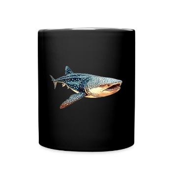 Walhai - Tasse einfarbig - Schwarz - Vorne