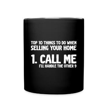Top 10 des choses à faire lors de la vente de votre maison - Mug uni - noir - Devant