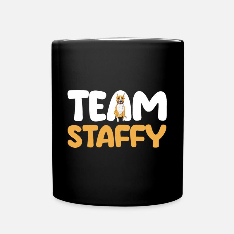 Chien Staffy - Mug uni - noir